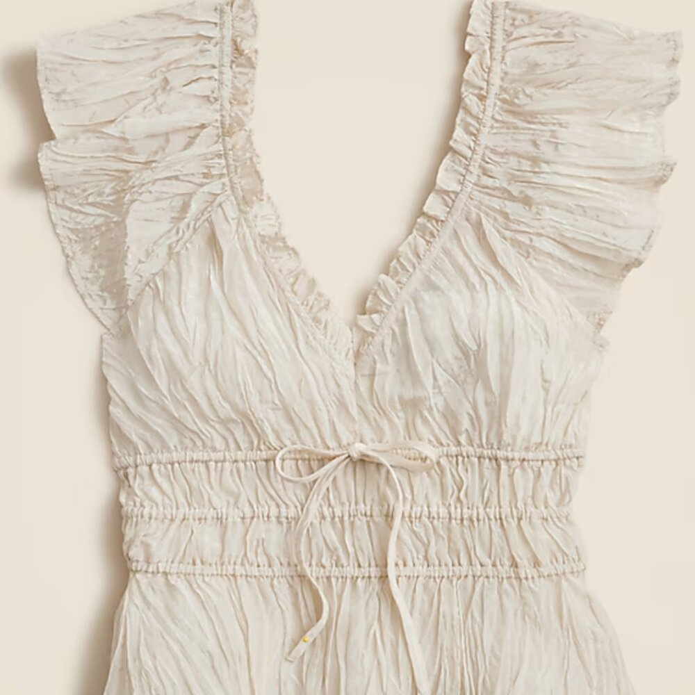 NWOT J.Crew Palermo Top Size L, Natural